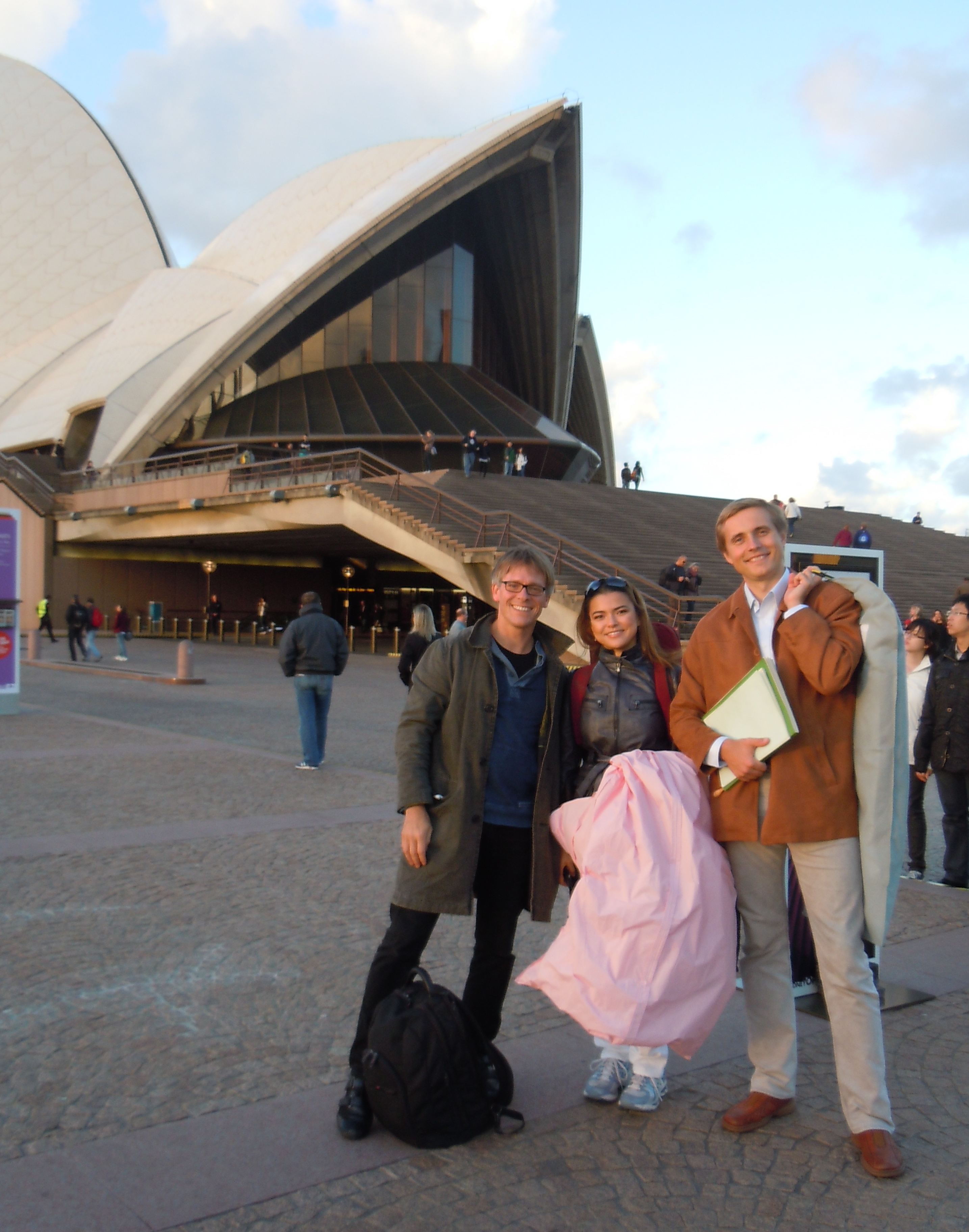 With Vasily Petrenko and Karen Gomyo after our Brahms Double in front of Sydney Opera